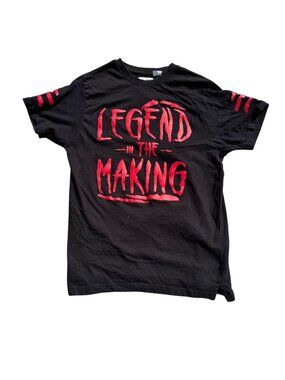 FWRD Denim Men's Graphic T-Shirt & Shorts Set Black/Red XL Cotton Casual Slim